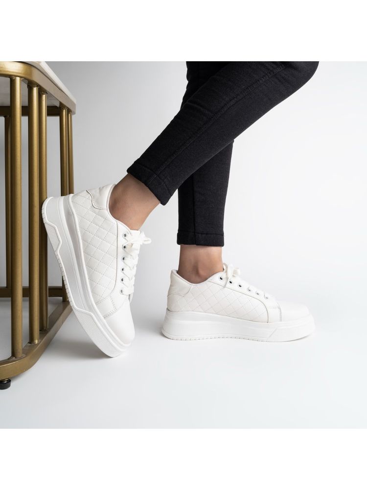 Shoetopia Women White Sneakers-image-19