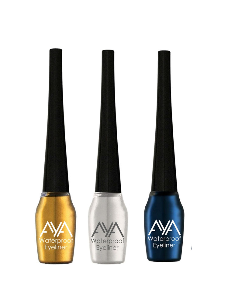 AYA Waterproof Eyeliner - Golden, Silver, Blue (Set of 3)-picture-28