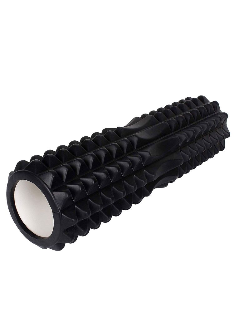 Strauss Grid Foam Roller, 33 cm (Black)-image-27