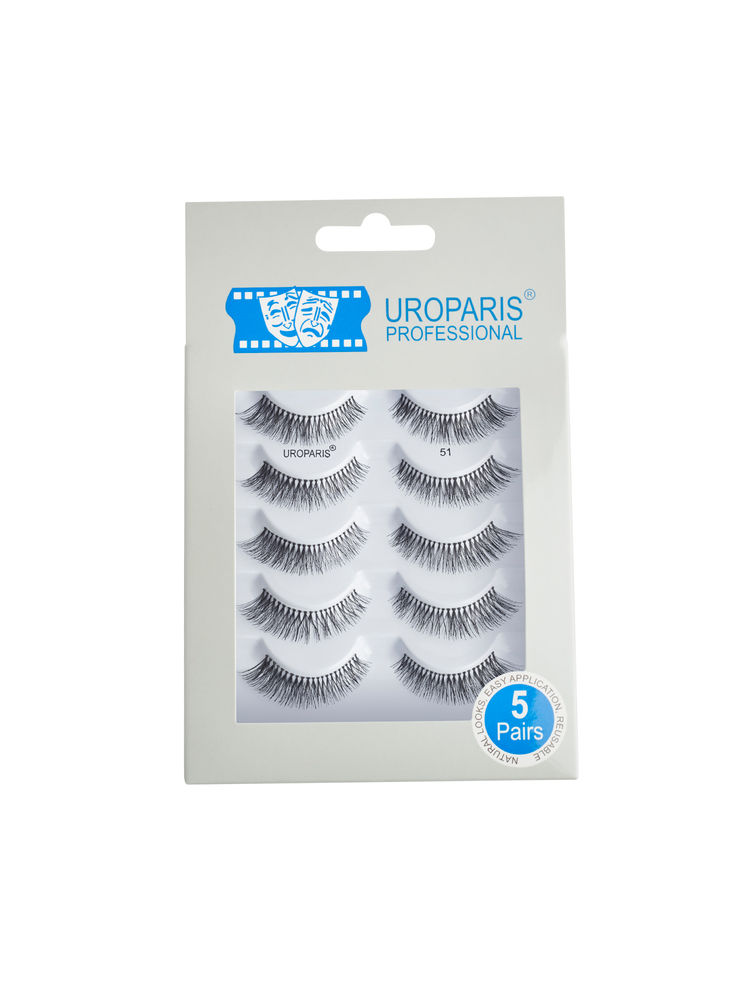 Uroparis Human Hair Eyelashes 51 - Black-picture-10