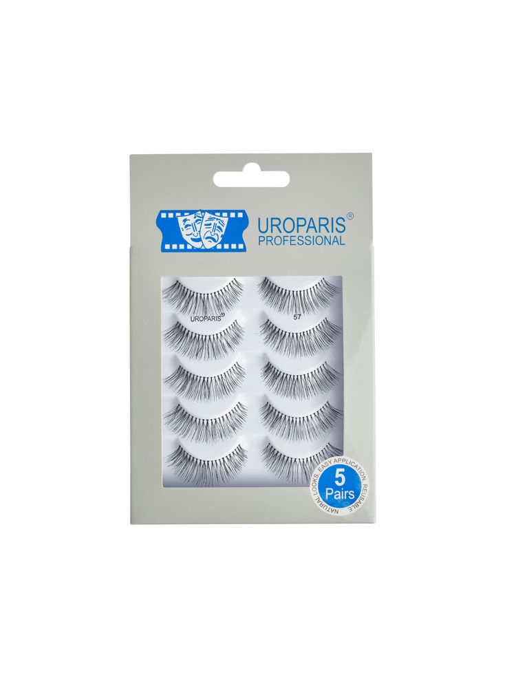 Uroparis Human Hair Eyelashes 57 - Black-picture-24