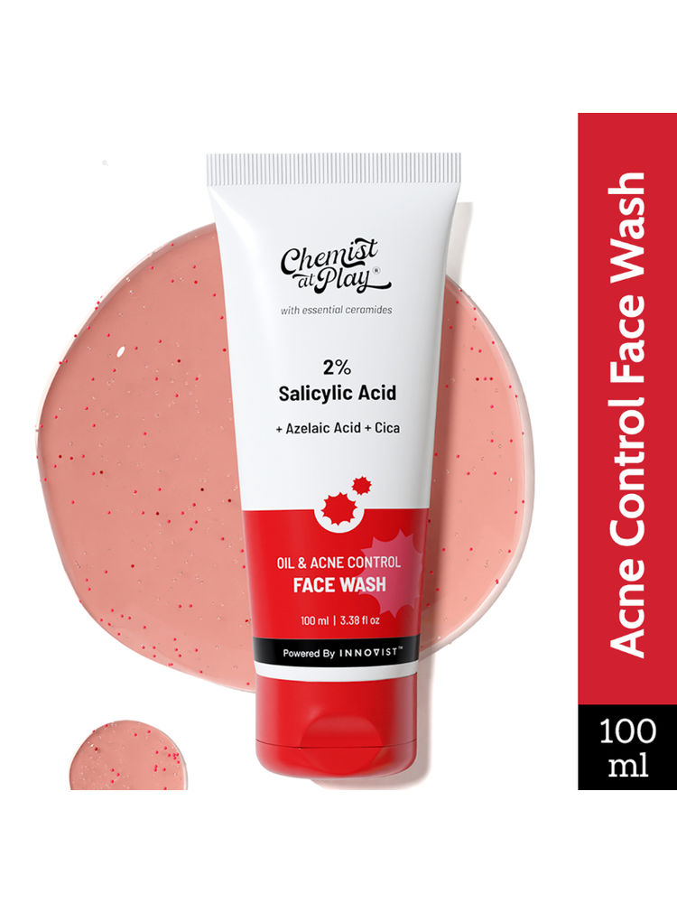 Chemist at Play 2% Salicylic Acid Face Wash For Oily Skin with Niacinamide Oil Cleanser for Face