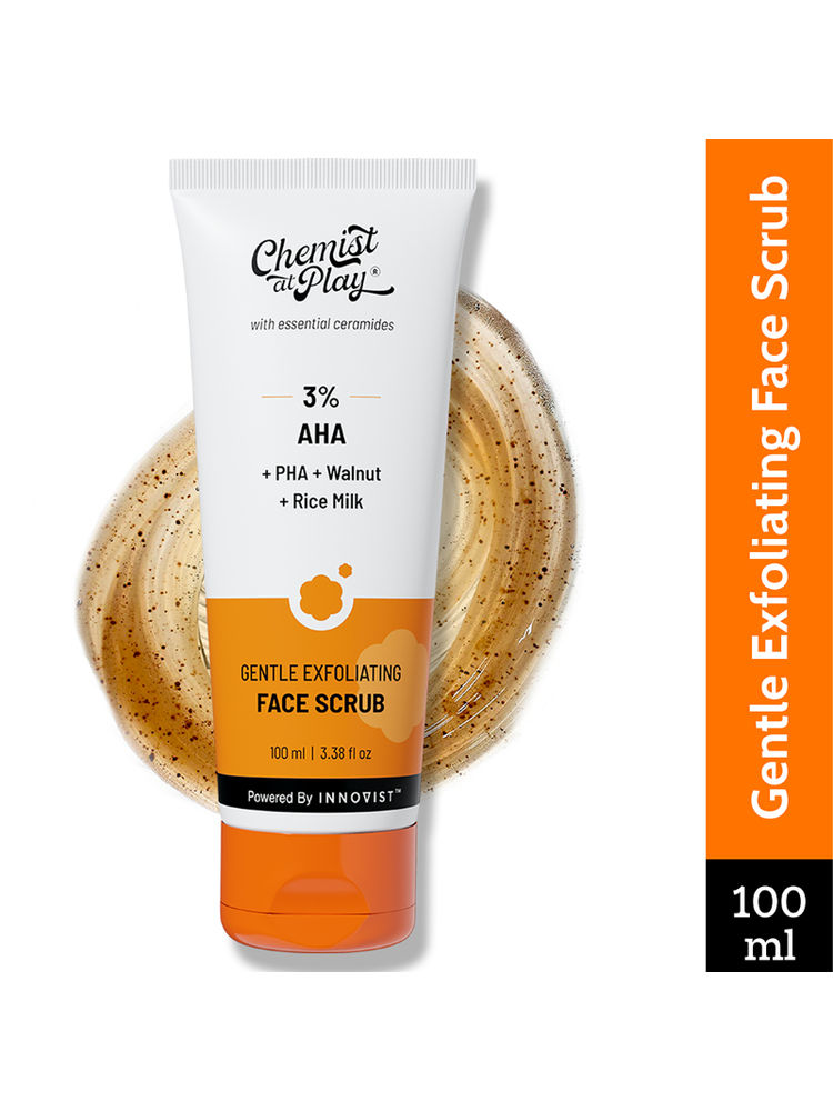 Chemist At Play 3% AHA Gentle Exfoliating Face Scrub For Dead Skin & Blackheads