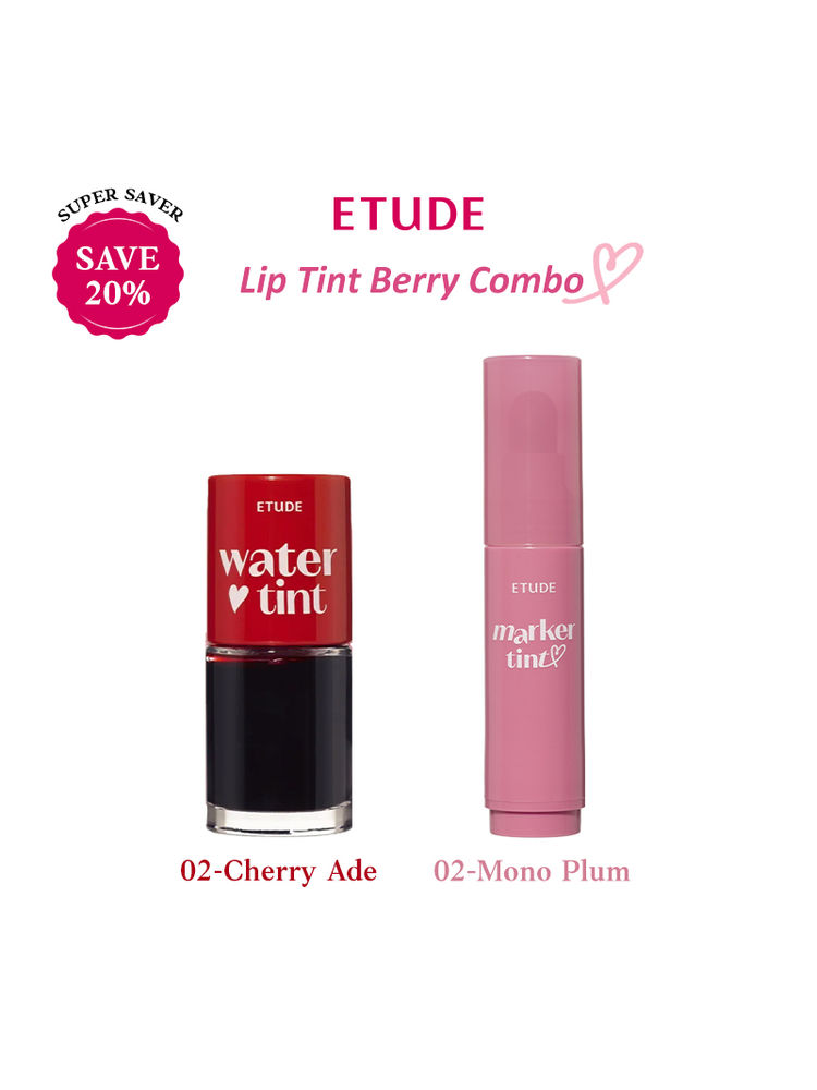 ETUDE HOUSE Lip Tint Combo Cherry X Plum