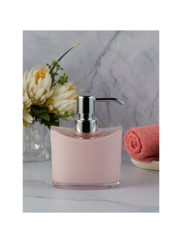 Kookee Acrylic Soap Dispenser Pump for Bathroom -Pink-image-3