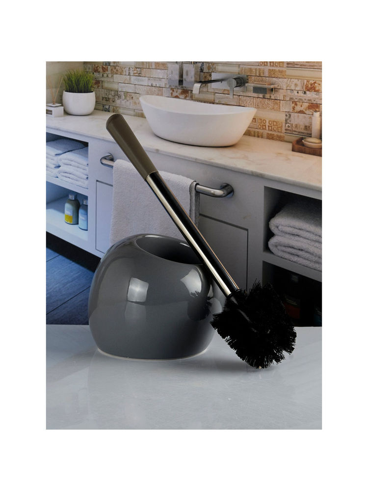 Kookee Ceramic Toilet Brush with Holder for Bathroom (Set of 2)-picture-29