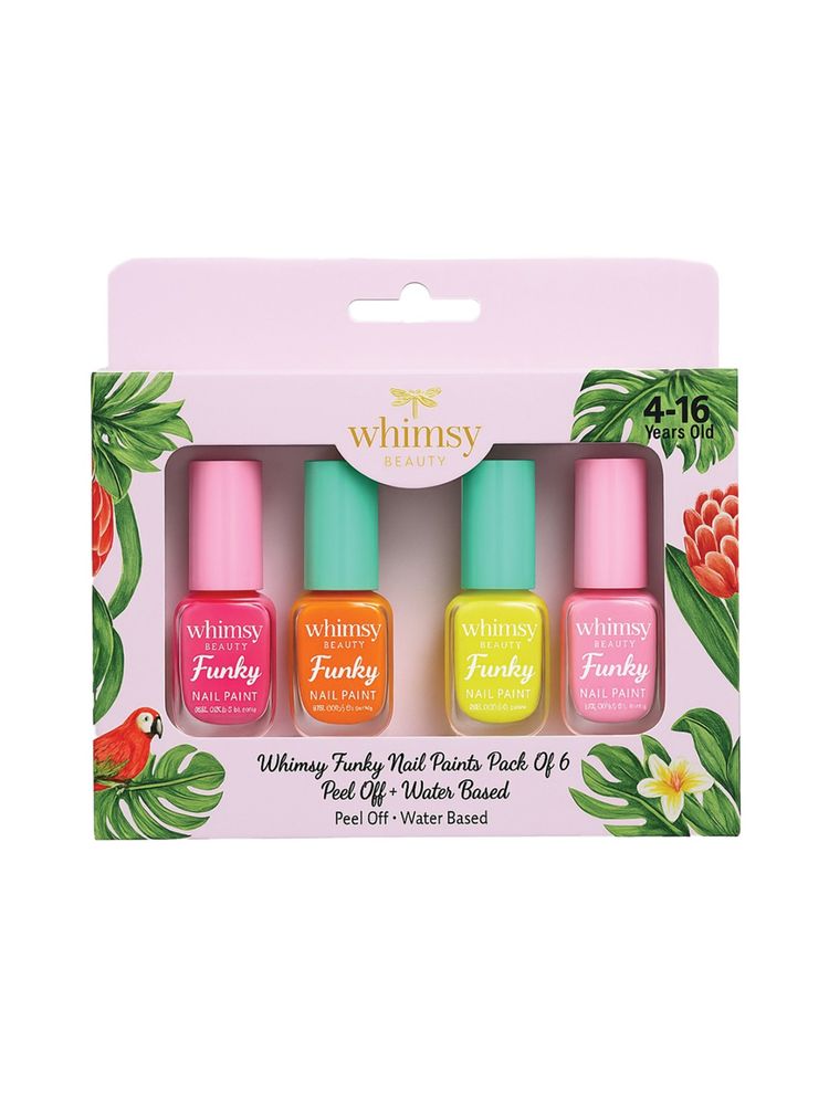 Whimsy Beauty Safe & Organi Funky Nail Paint Kit - Pack of 6-image-16