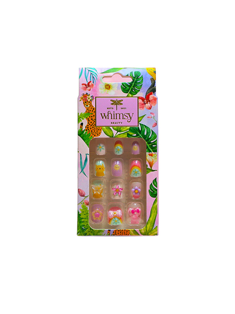 Whimsy Beauty Safe, Quick Fix, Lightweight Press On Nail - Kitty & Bows-image-46
