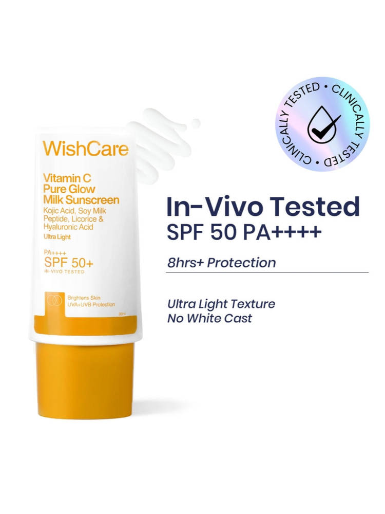 Wishcare Vitamin C Pure Glow Brightening Face Sunscreen