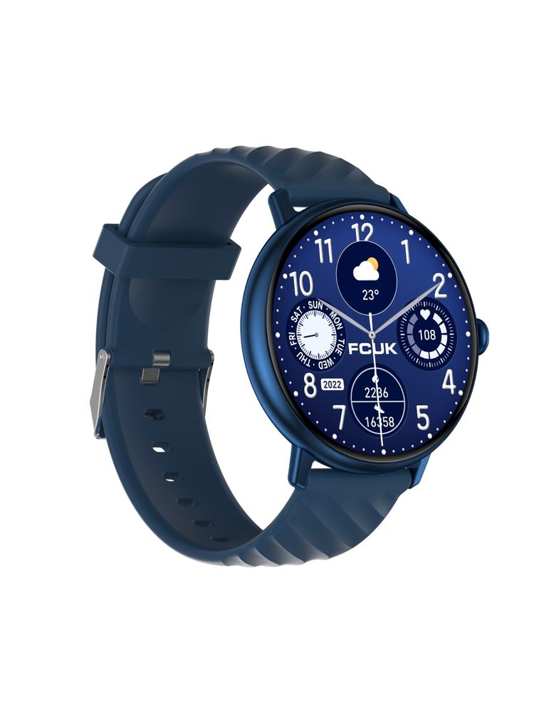 fcuk tide full touch smartwatch with 1.39 inch tft display, bluetooth calling- fcsw01-g (m)