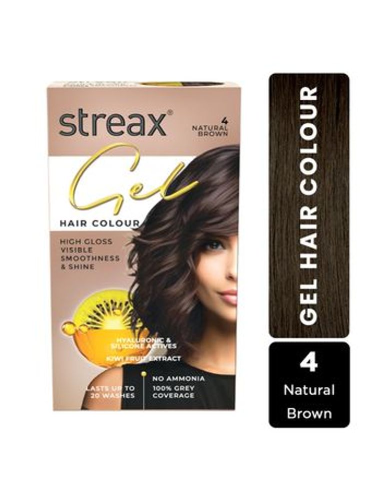 Streax Gel No Ammonia 100% Grey Coverage Hair Color