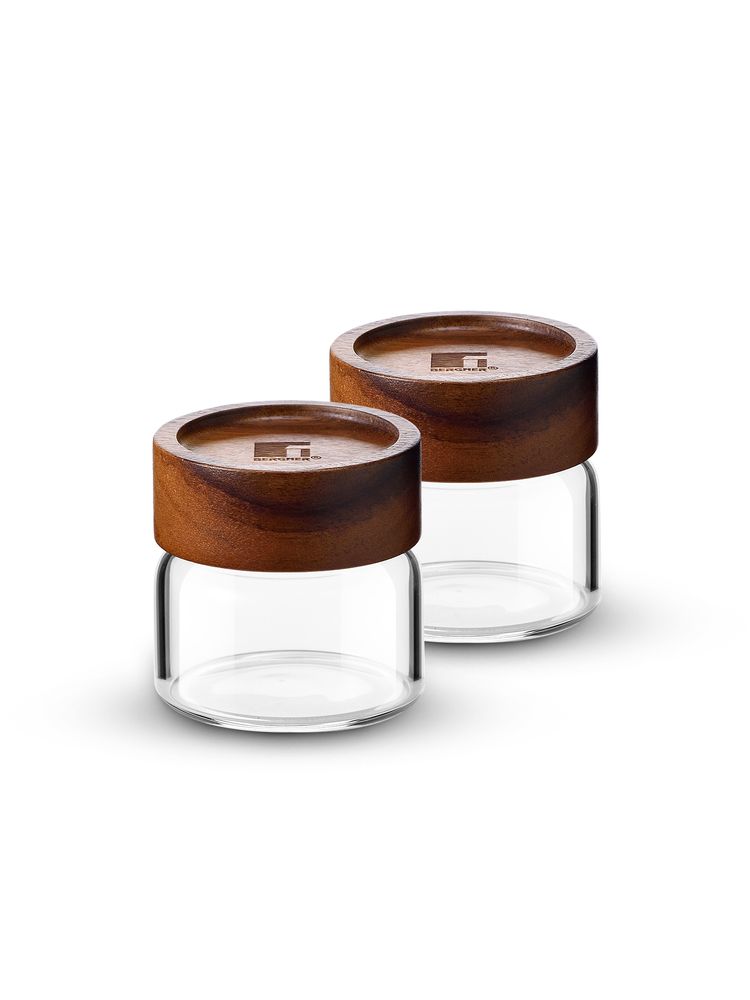 Bergner Acadia Borosilicate Glass Jar 120 Ml (Pack of 2)-picture-16