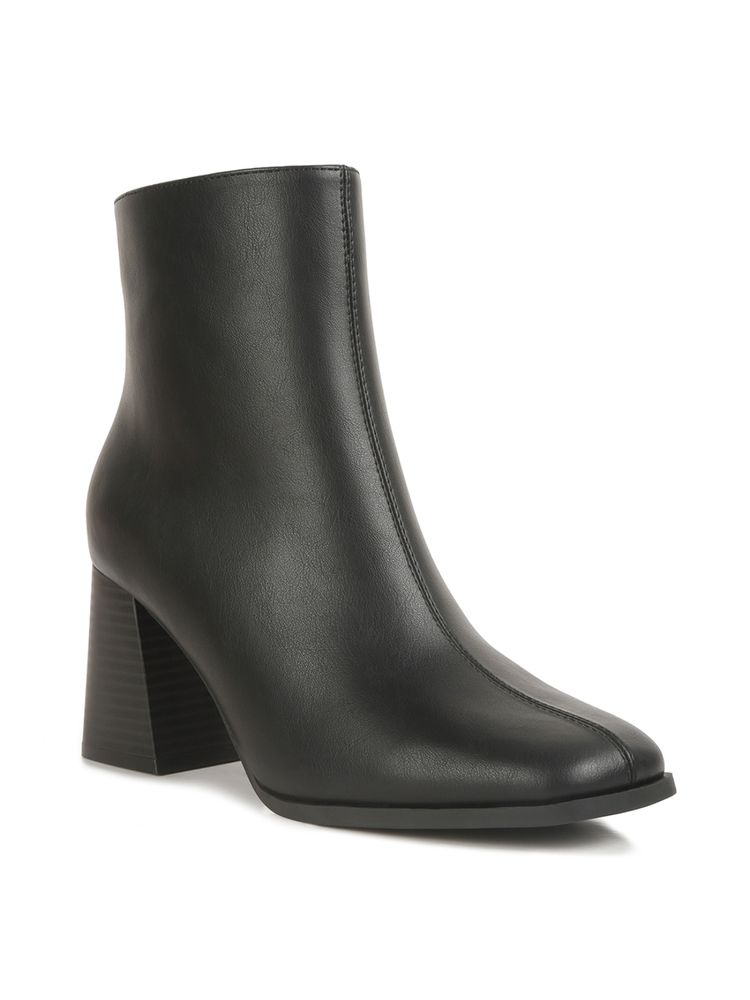 London Rag Black Cut Out Block Heeled Chelsea Boots-picture-24