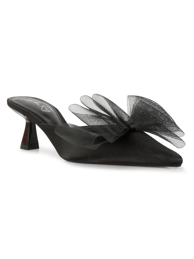 London Rag Organza Bow Embellished Mules-image-3