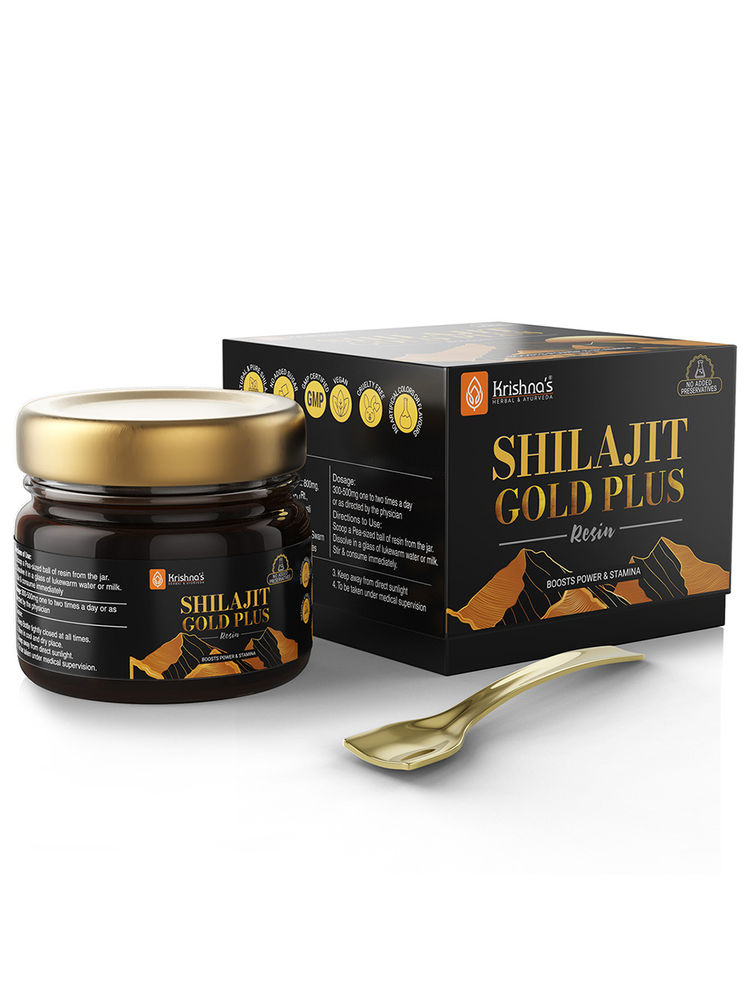 Krishna's Herbal & Ayurveda Shilajit Gold Plus Resin-picture-14