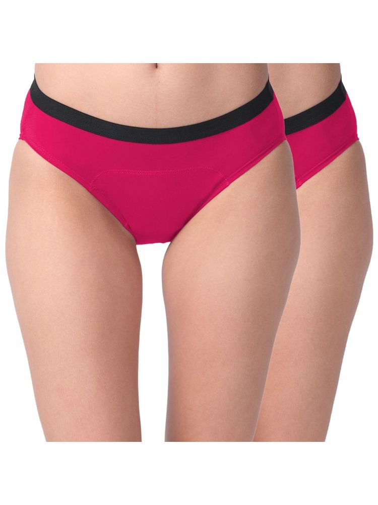 Adira Period Panty Modal Hipster For Women Hipster Fit Pack Of 2 - Fuschia-picture-20