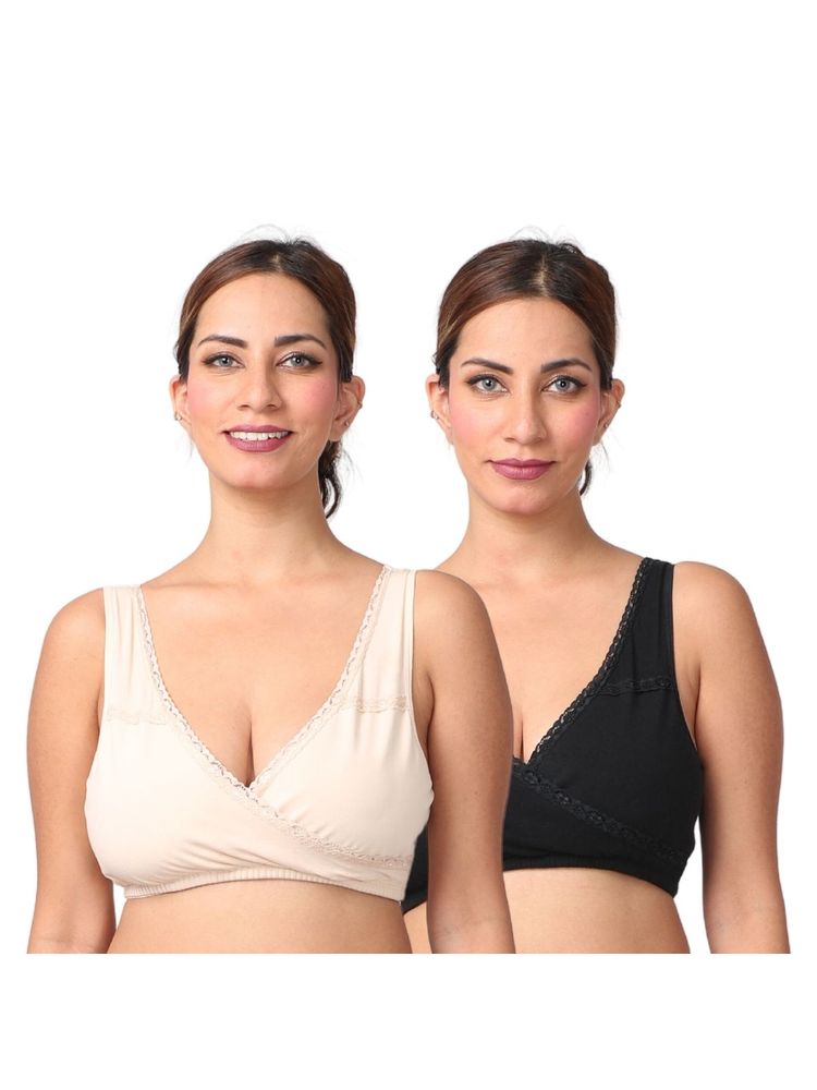 Morph Maternity Pack Of 2 Leak-Proof Sleep Nursing Bras - Multi-Color