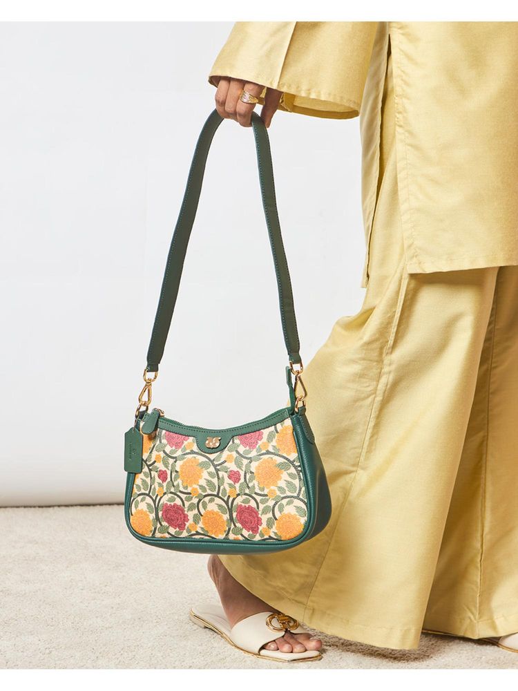 Chumbak Multi-Color Floral Shoulder Bag with Detachable Strap-image-30