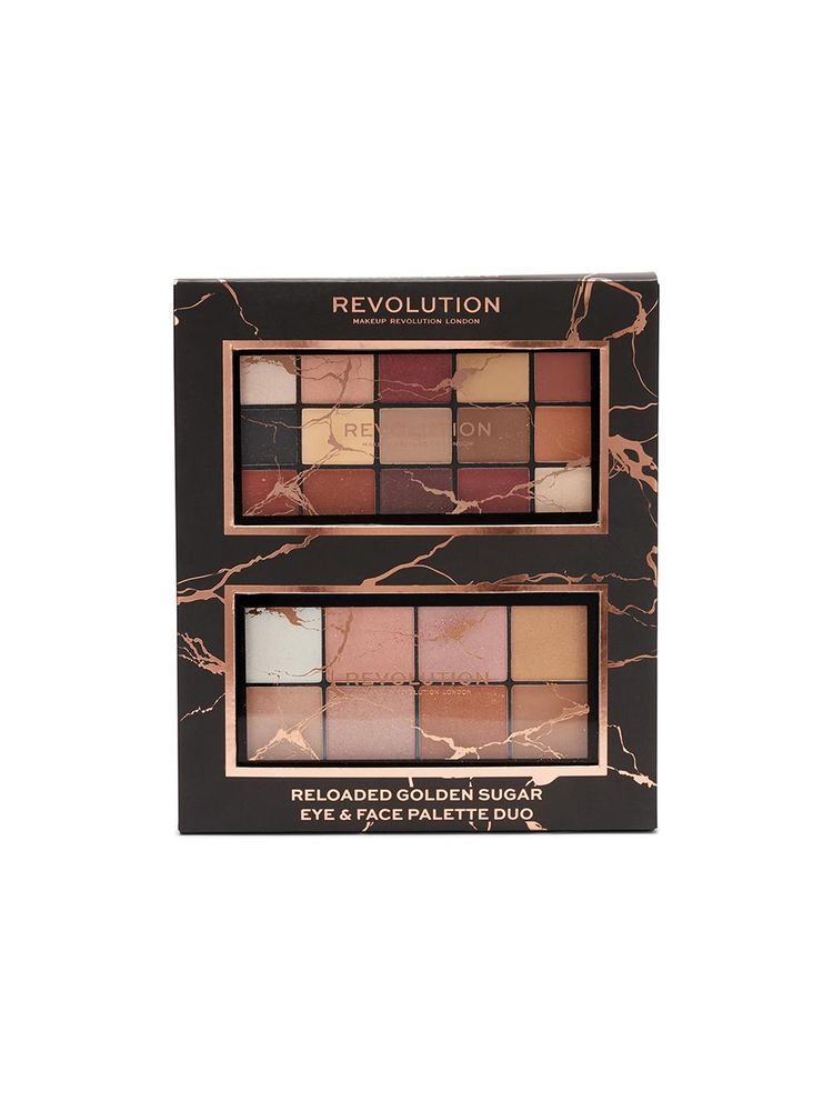 Makeup Revolution Reloaded Golden Sugar Eye & Face Palette Duo-picture-19