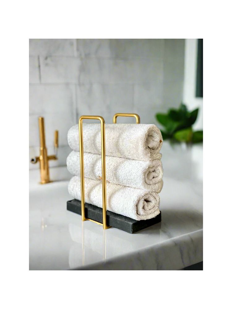 Mason Home Imperial Napkin and Towel Holder - Black & Gold-picture-16