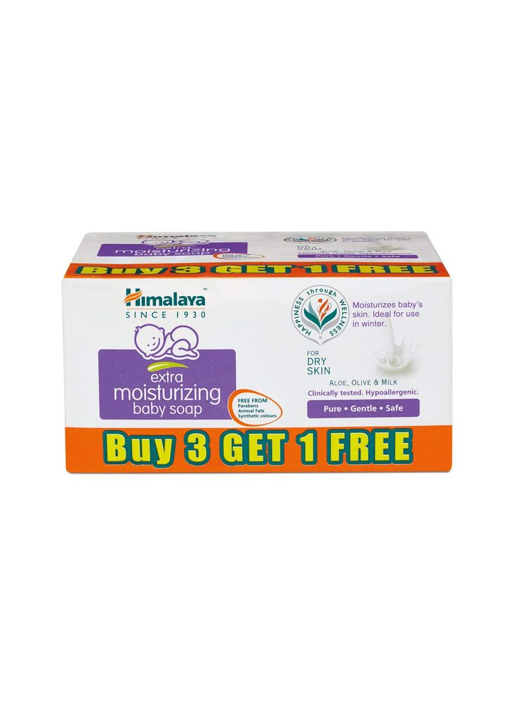 Himalaya Extra Moisture Baby Soap Buy 3 Get 1 Free