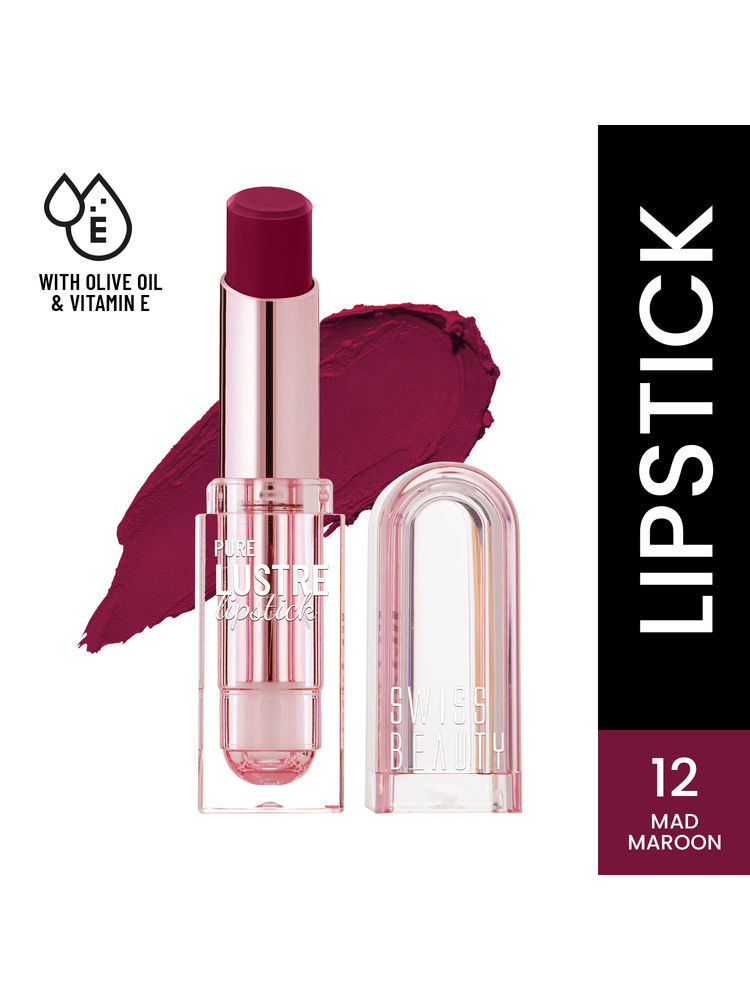 Swiss Beauty High Shine Finish Smooth Glide Pure Lustre Lipstick