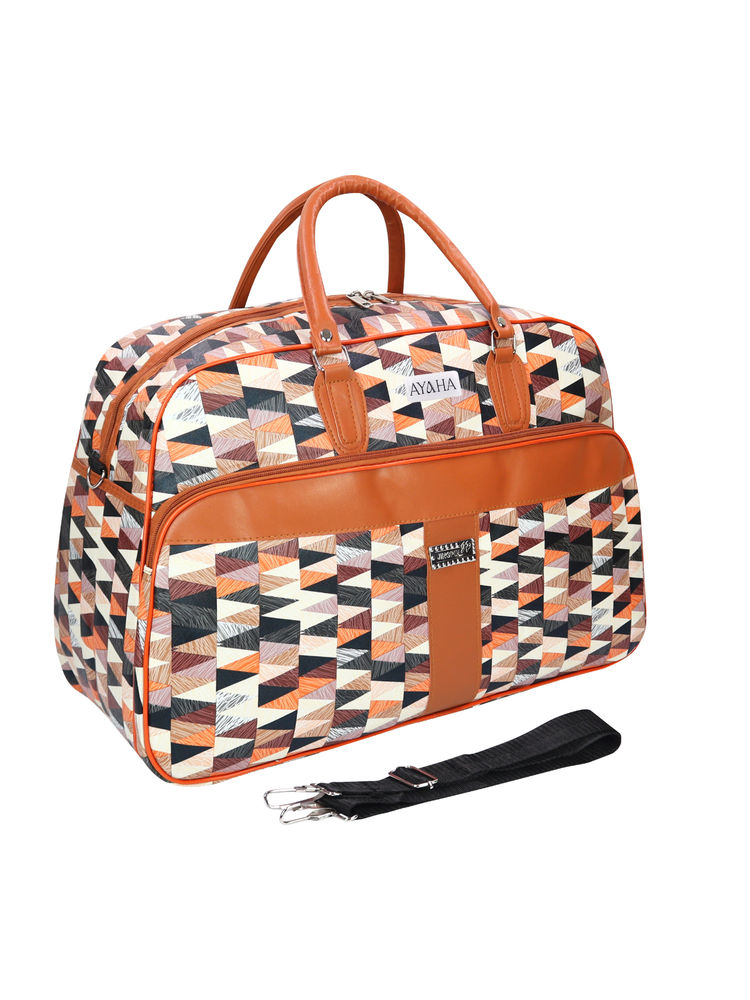 NFI Essentials Unisex Brown Large Travel Duffle Bag-image-7