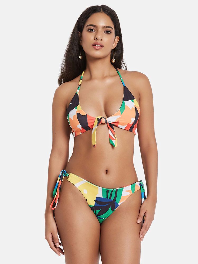 Secrets By ZeroKaata Printed Halter Beachwear Swim Bikini Set-picture-30