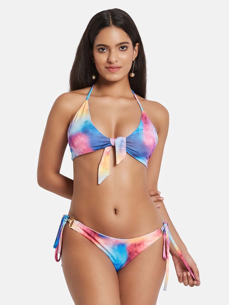 Secrets By ZeroKaata Printed Halter Beachwear Swim Bikini Set-picture-28
