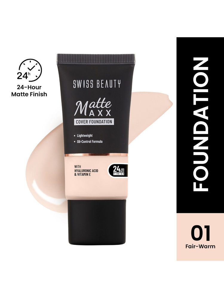 Swiss Beauty Matte Maxx Cover Foundation with Hyaluronic Acid & Vitamin E-picture-18