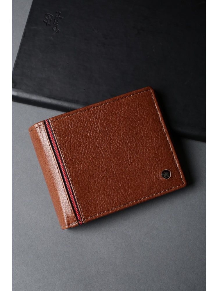 Louis Philippe Brown Textured Leather Wallet-picture-16