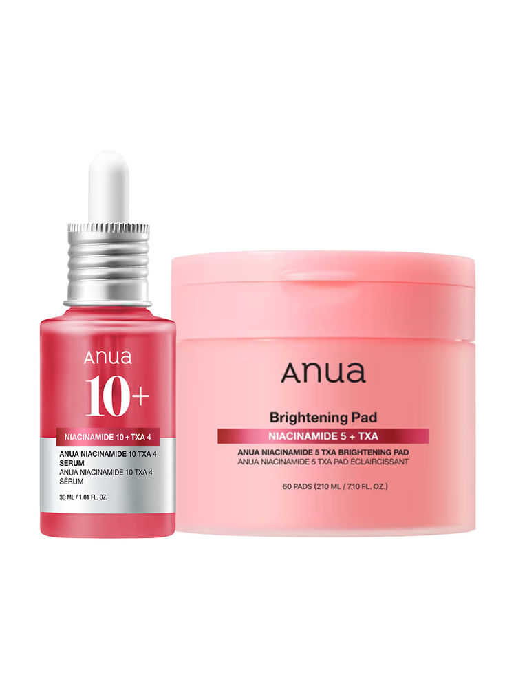 Anua Brightening Boost Duo with Niacinamide & TXA for Dark Spots & Uneven Tone Serum + Toner Pads-image-27