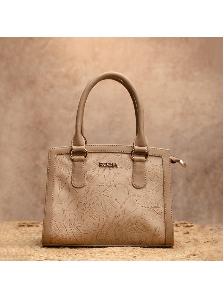 ROCIA By Regal Beige Women Flower Patterned Handbag-image-0