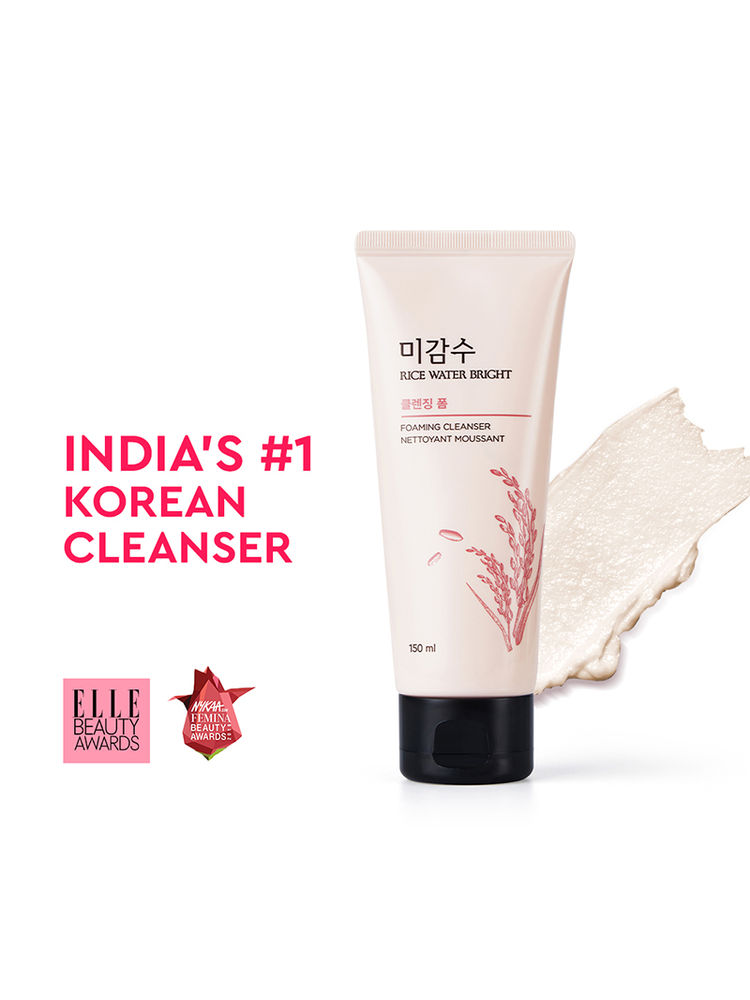 the face shop rice water bright korean cleanser - best face wash for even tone & glowing skin