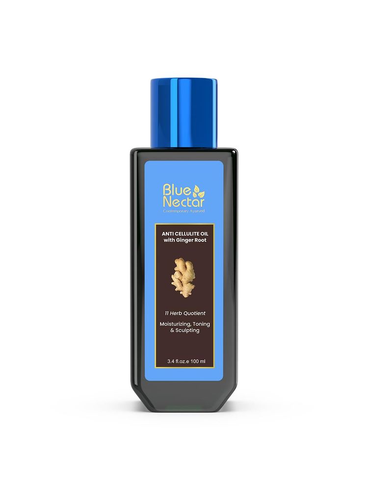 Blue Nectar Ginger Oil Anti Cellulite Body Massage Oil-image-4