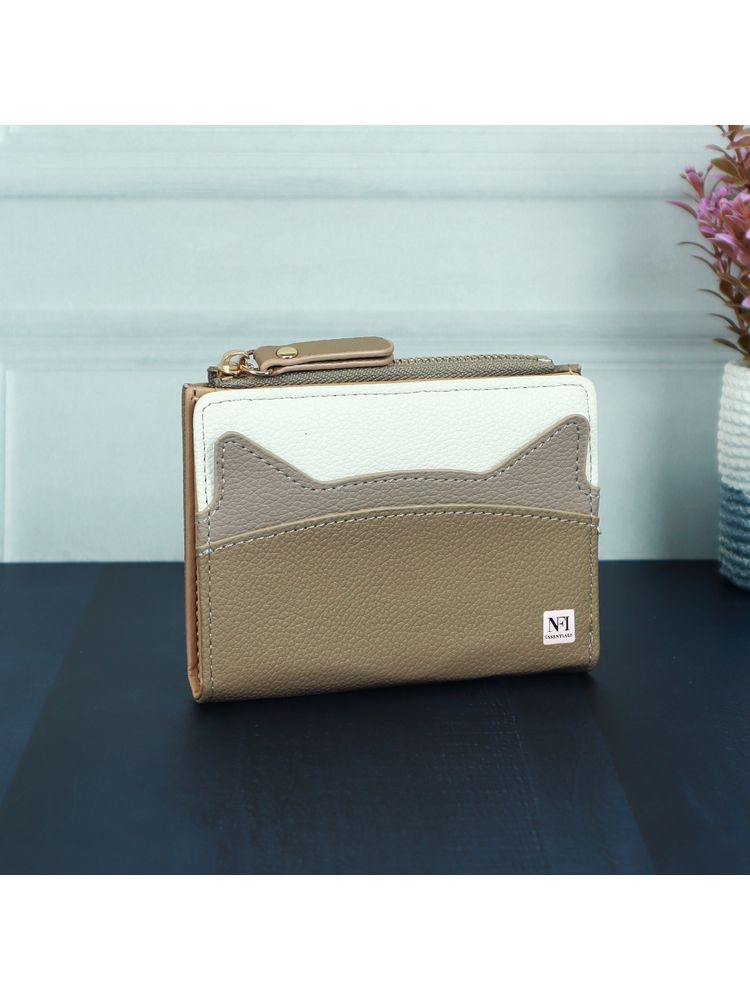 NFI Essentials Pu Leather Mini Credit Card Holder Organizer Wallet with Zip Pocket-picture-17
