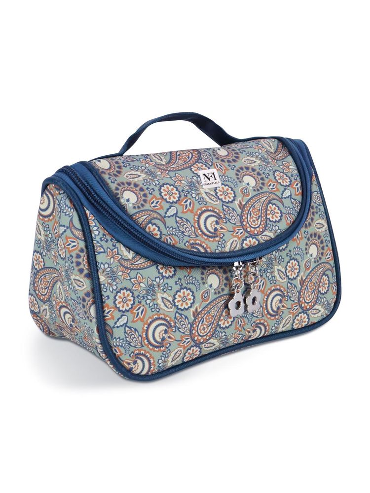 NFI Essentials Floral Print Cosmetics Pouch Travel Organizer Makeup Pouch (M)-picture-12