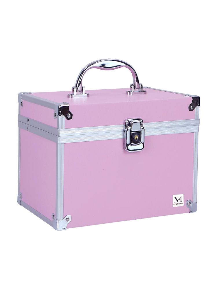 NFI Essentials Makeup Bag Cosmetic Box Bridal Makeup Organizer Vanity Case for Women (L)-picture-27