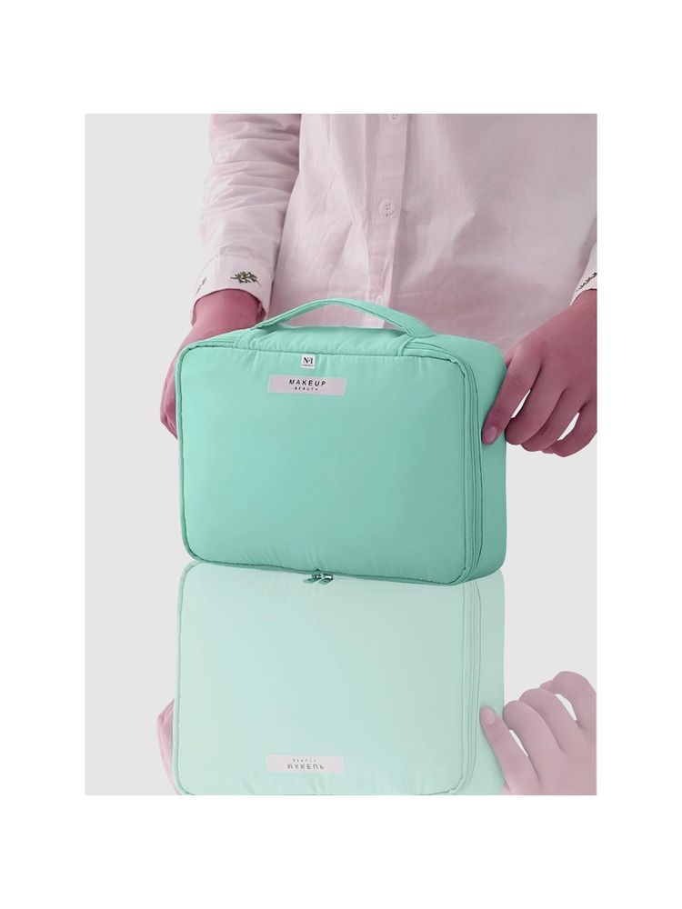 NFI Essentials Cosmetic Makeup Pouch Travel Organizer Box for Women with Compartment (M)-image-43