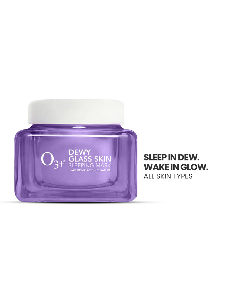 O3+ Dewy Glass Skin Sleeping Mask With Hyaluronic Acid And Ceramides-image-45