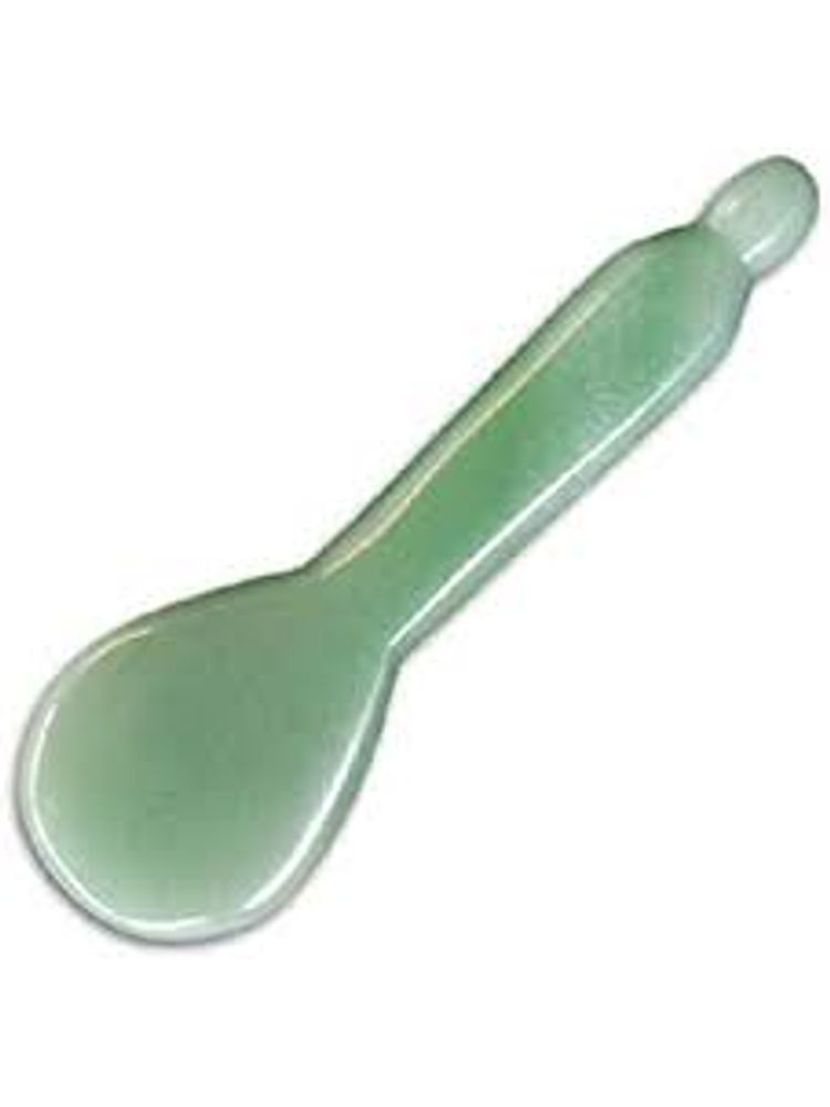 Getmecraft Green Jade Spoon Shape Gua Sha Massage Tool-image-35