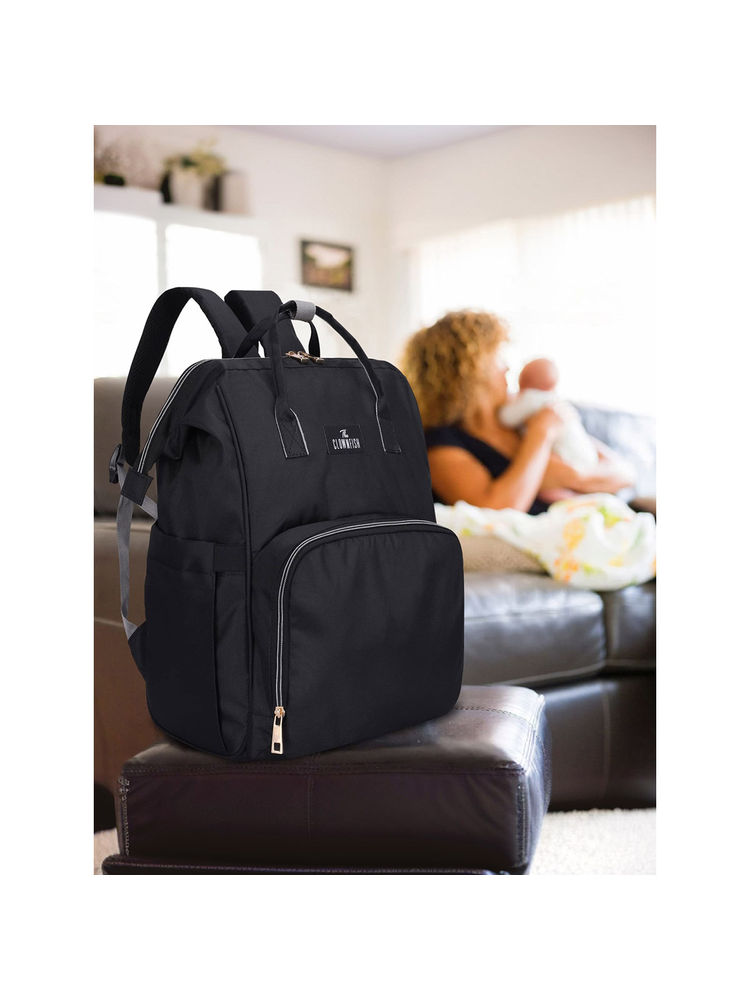 The Clownfish Diaper Dash Series Multipurpose Backpack with Bottle Organizer-picture-15