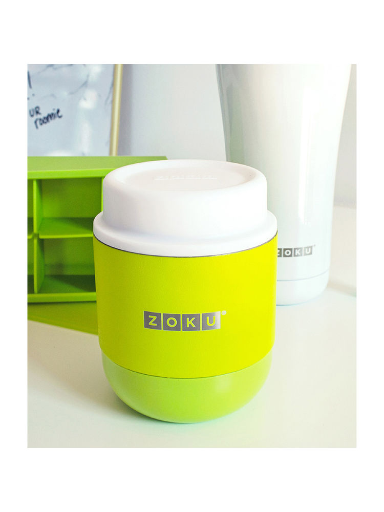 Zoku Stainless Steel Food Jar For thinKitchen, 296ml, Lime Green-image-39
