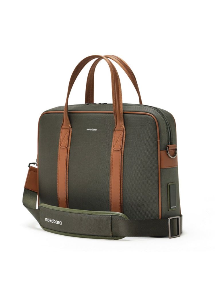 MOKOBARA The Decaf Laptop Bag with Detachable Strap for Unisex -Olive-image-14