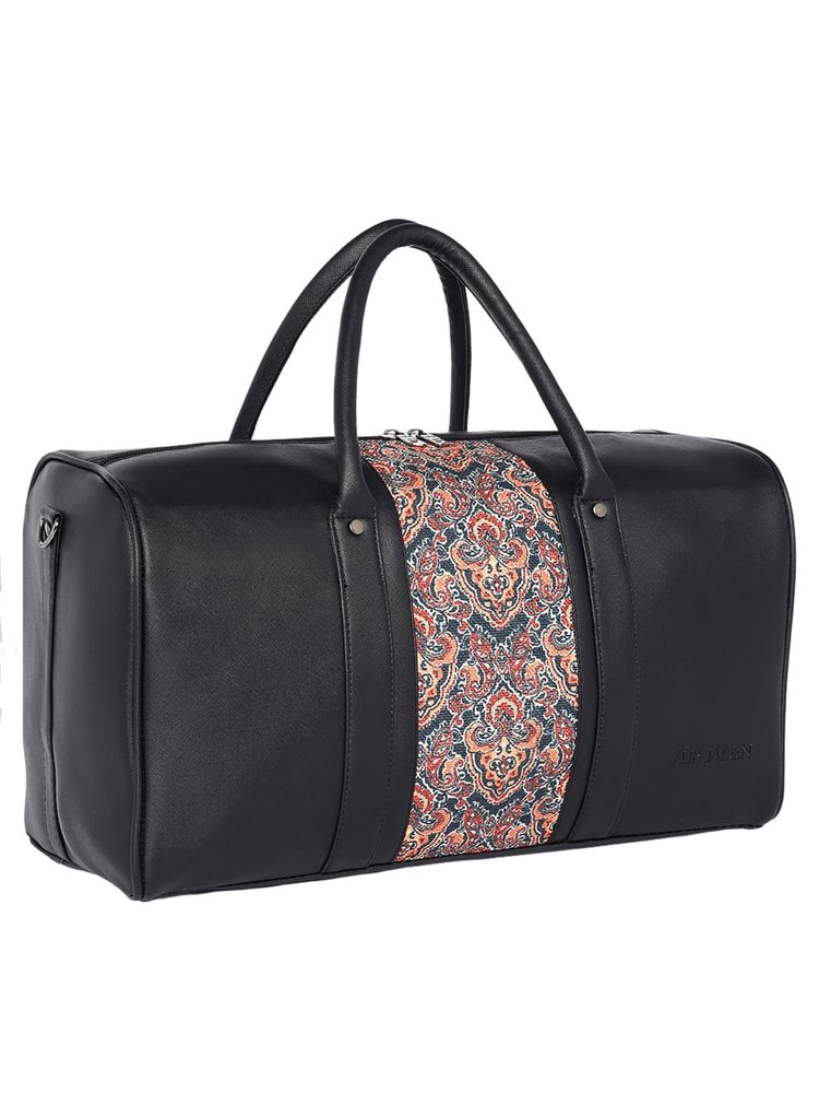 FUR JADEN Eco Friendly Vegan Leather Sustainable and Durable Duffle Bag With Detachable Strap (M)-picture-15