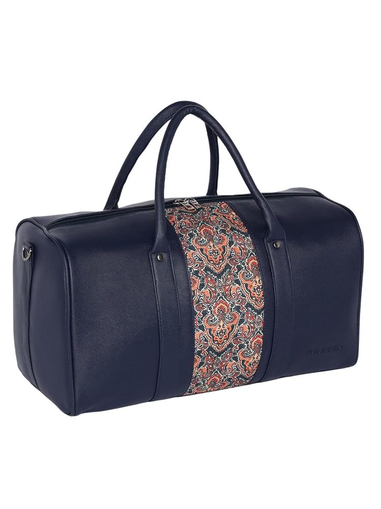 FUR JADEN Eco Friendly Vegan Leather Sustainable and Durable Duffle Bag With Detachable Strap (M)-picture-24