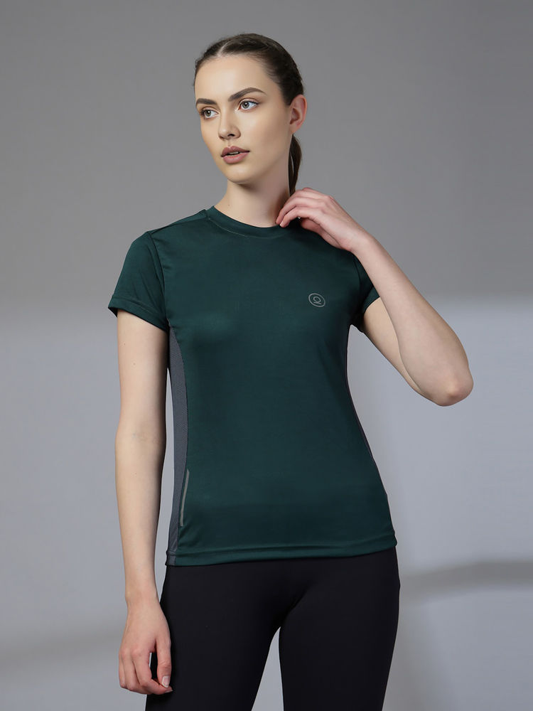 CHKOKKO Womens Mesh Gym T-Shirt Dry Fit Breathable Yoga Running Workout Green-image-45