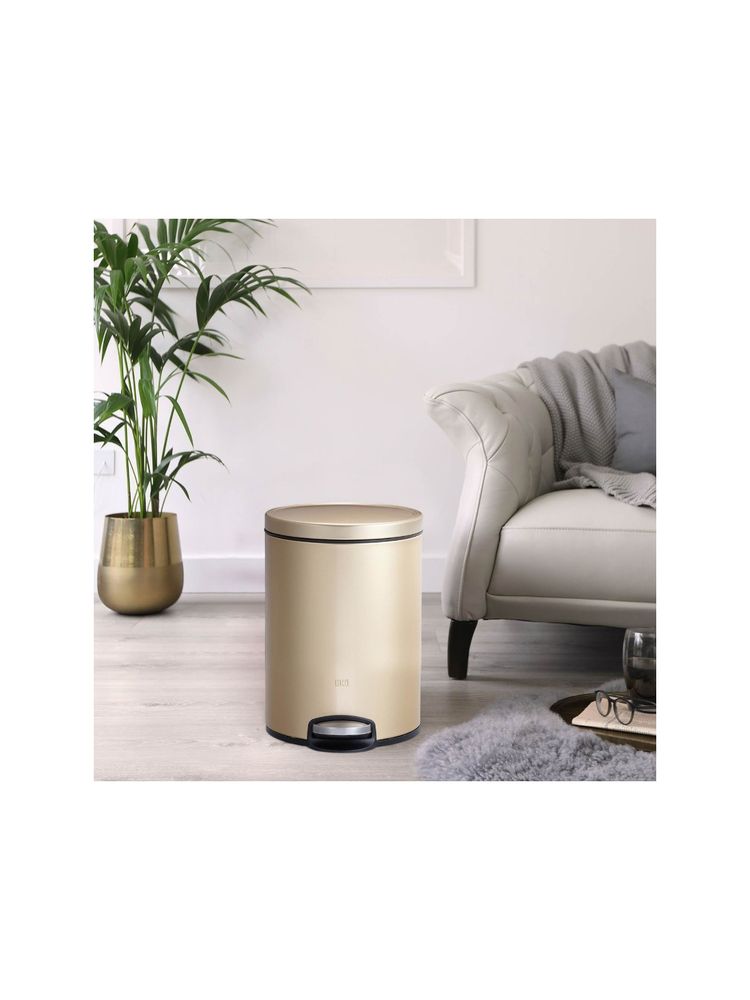 OBSESSIONS Round Step Dustbin with Liner, 5 Liters-image-5