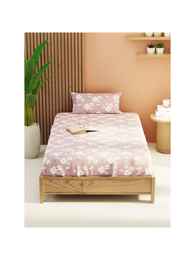 KOPA Extra Smooth Micro Single Bedsheet with 1 Pillow Cover Off White (Set of 2)-image-22