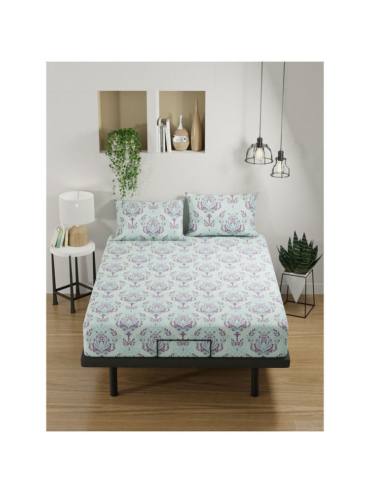 BIANCA 100% Pure Cotton Double Bedsheet with 2 Pillow Covers Pink (Set of 3) (Queen)-picture-12